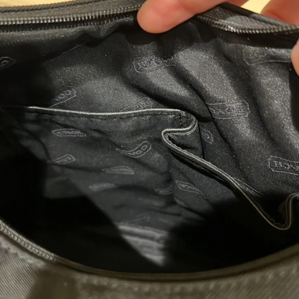 Coach bundle 7423 Black Twill & Leather Mercer Hobo Shoulder Bag